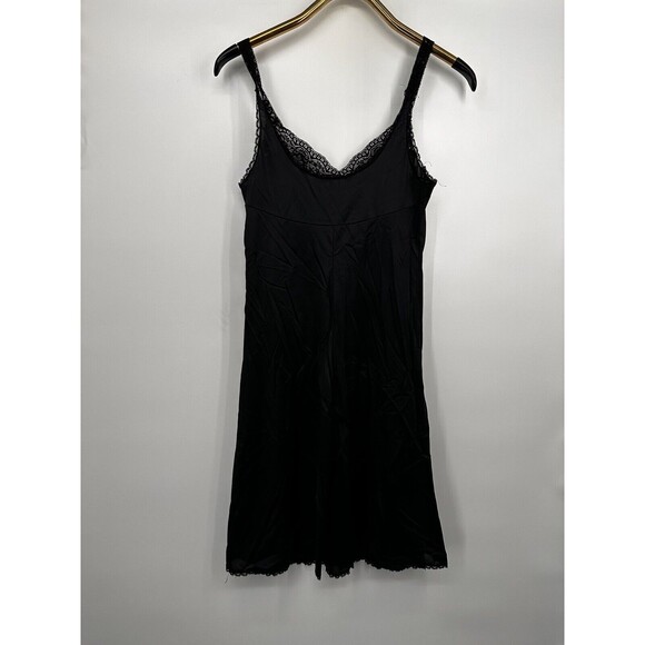 Vintage Aristocraft by Vassarette Black Full Slip Size 36 Nylon USA lace USA - Picture 7 of 7